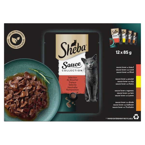 Sheba Sauce Collection Diervoeder 12 x 85 g