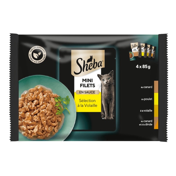 SHEBA® Sachet Minifilets Mix en Sauce 4x85g image 1
