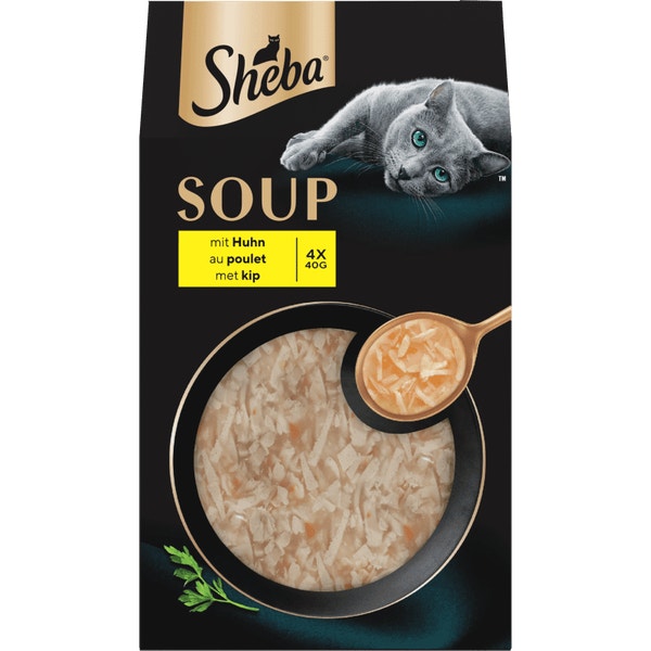 SHEBA® Soupe Aux Filets De Poulet 4 x 40g image 1