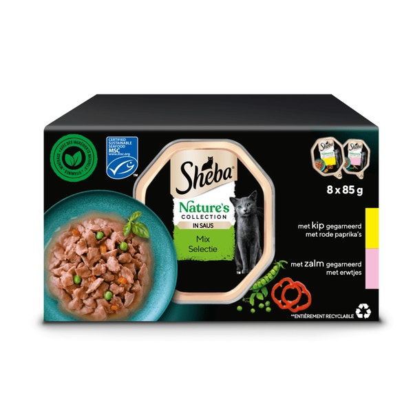 SHEBA® Tray Nature´s Collection Gemengde Jus 8x85g image 1