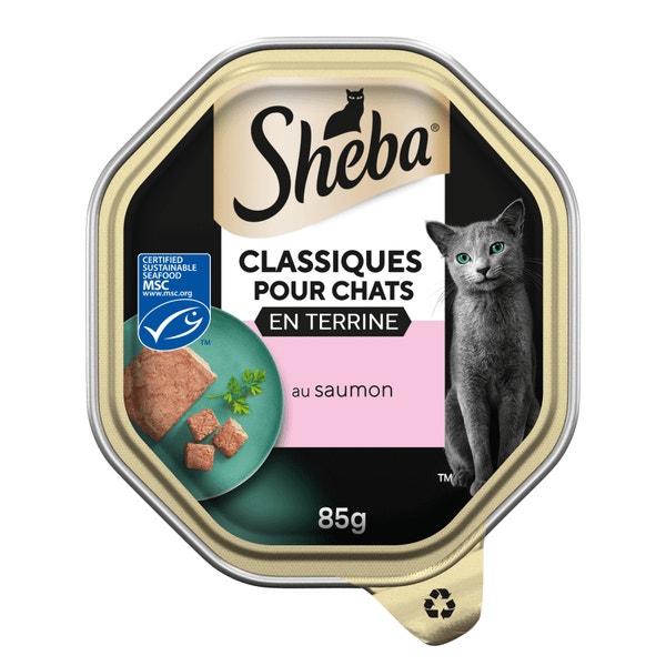 SHEBA® Barquette Classique pâté au saumon 85g image 1