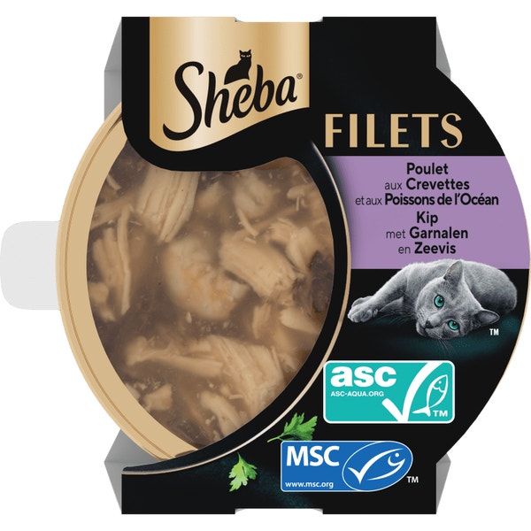 SHEBA® Filets Kip en Garnalen 60g image 1