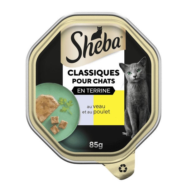 SHEBA® Barquette Classique pâté de veau 85g image 1