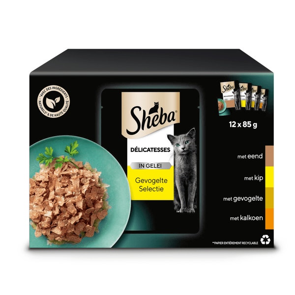 SHEBA® Zakje Delicatesse Gevogelte Gelei 12x85g image 1