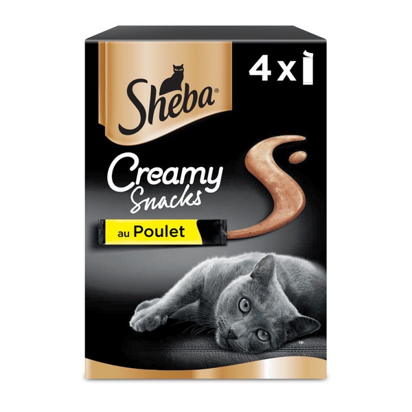 Snacks de chat crémeux SHEBA® Poulet 4 x 12g image 1