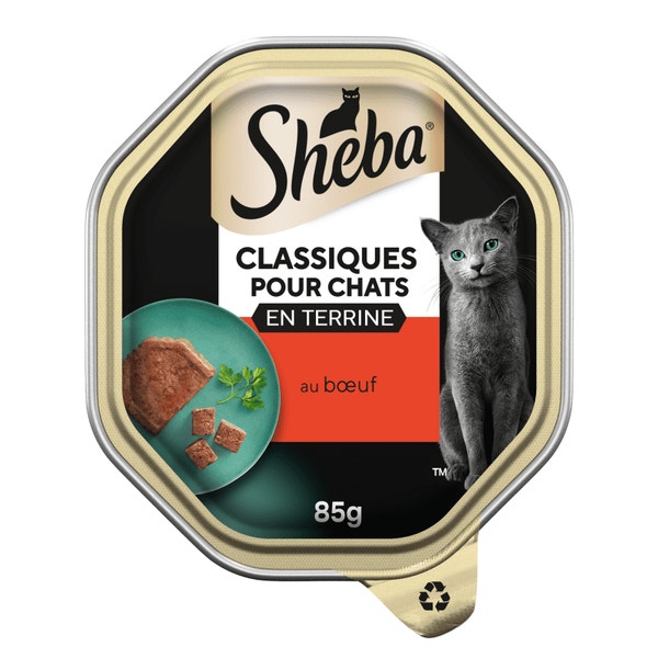 SHEBA® Barquette Classiques pâté au bœuf 85g image 1