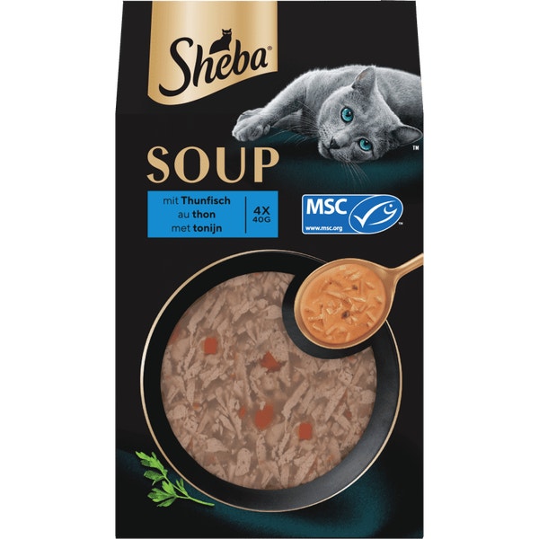 SHEBA® Soupe Aux Filets De Thon 4 x 40g image 1