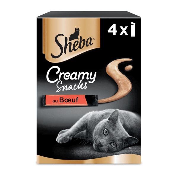 Snacks de chat crémeux SHEBA® Boeuf 4 x 12g image 1